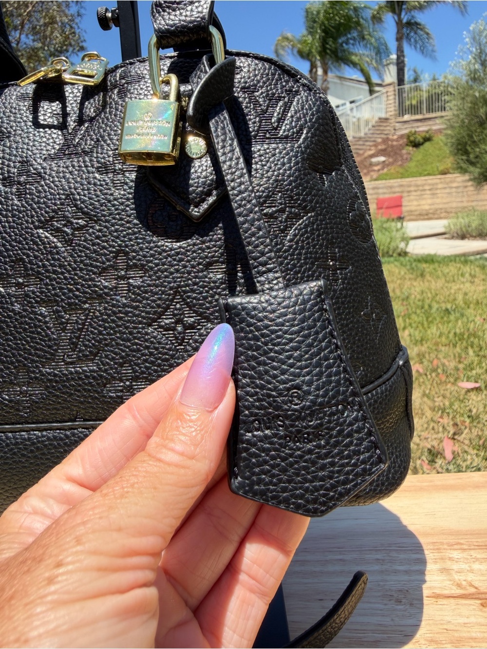 ✨COMING SOON✨ New LV Print Alma Empreinte BB Black Gold Embossed Monogram Bag - Picture 9 of 15